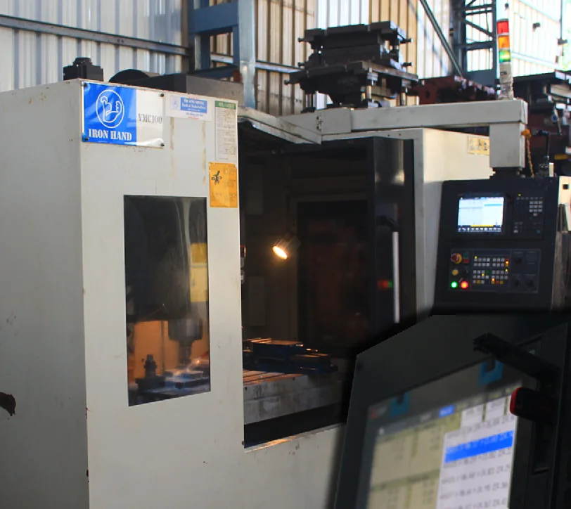 Machining workspace in the shared facility
